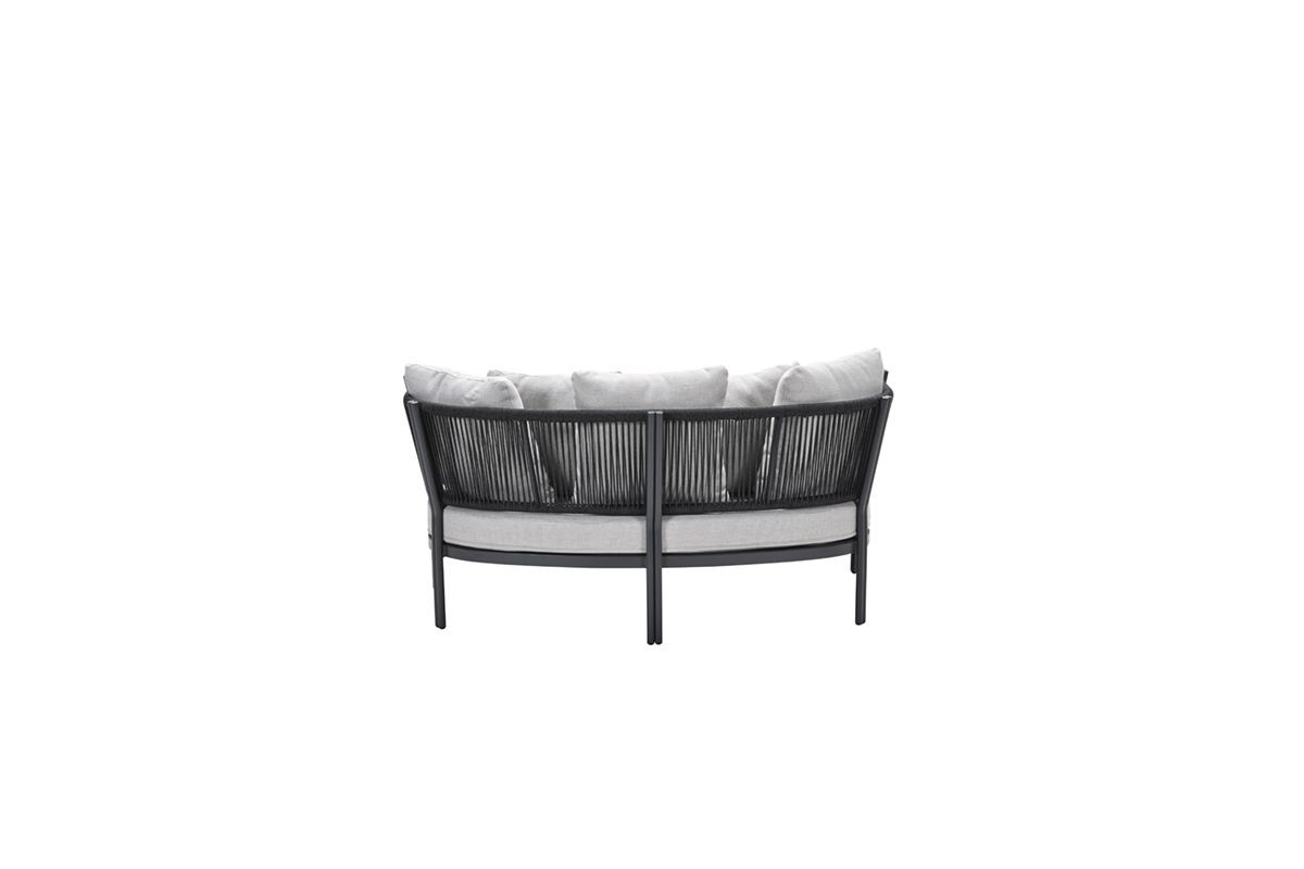 Garden Impressions Daybed San Remo carbon black/rope lava schwarz/valley sand