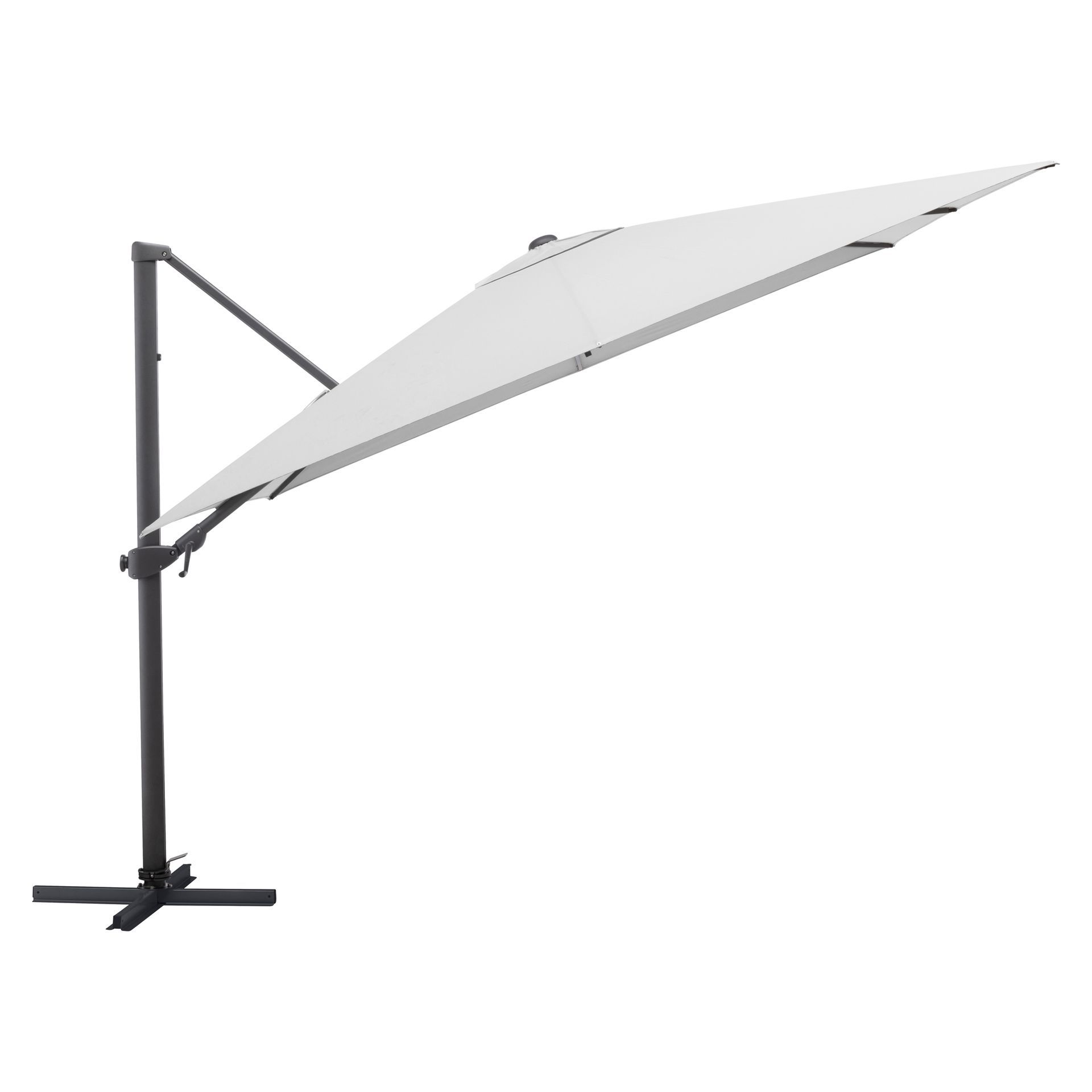 KETTLER EASY TURN Ampelschirm 300x300 cm anthrazit/hellgrau
