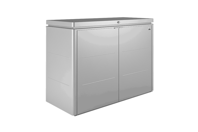 Biohort HighBoard Aufbewahrungsbox  160 (160 x 70 x H118 cm) silber-metallic