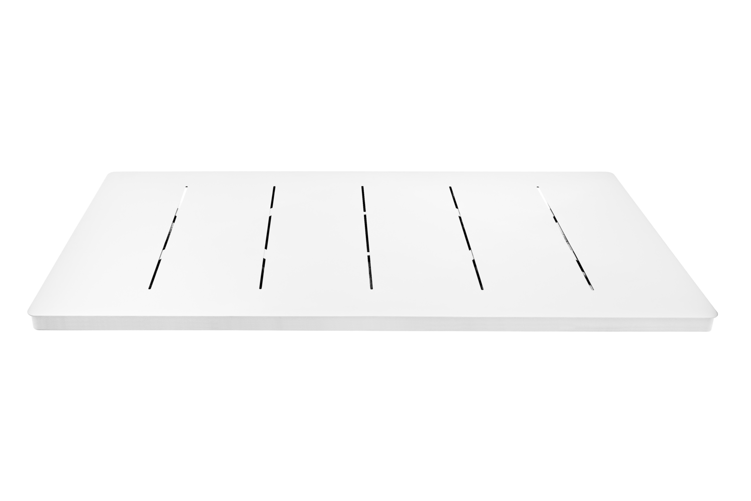Brafab Tischplatte Avila 70x125cm Aluminium weiß