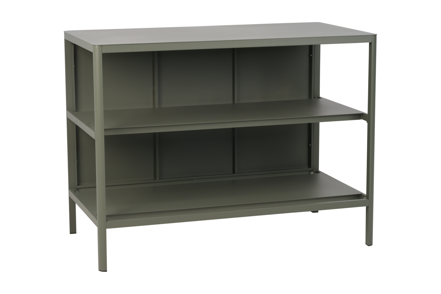 Brafab Kelia Outdoor-Küche mit Regalen Aluminium Nordic Green