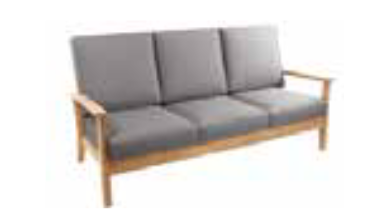 ARCO Cambridge 3-Sitzer Sofa In Teak (ohne Kissen) 