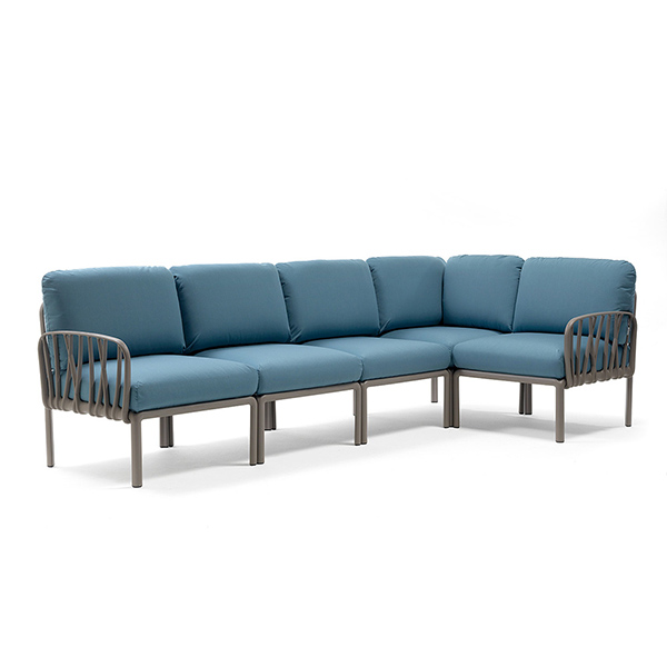 Nardi Komodo 5 Loungeset totora/adriatic Sunbrella