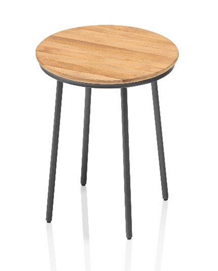 KETTLER Beistelltisch Gentle 40 cm Teak/anthrazit matt