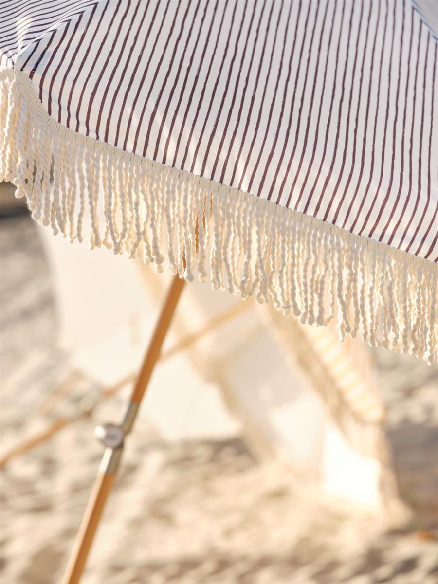 Brafab Sonnenschirm Gatsby Ø180 cm grau gestreift