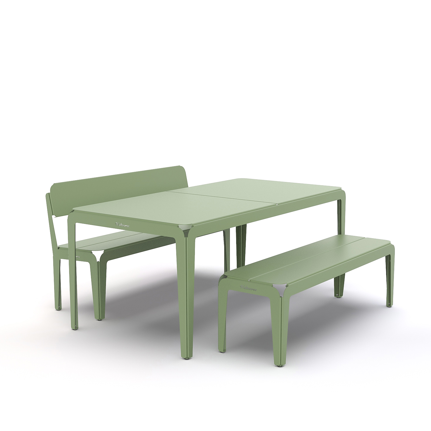 Weltevree Bended Tisch 180 Pale Grün