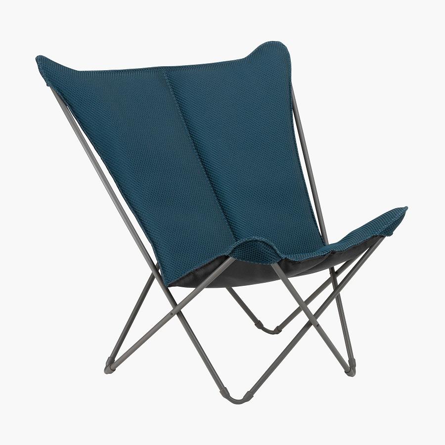 Lafuma POP UP XL BEC ESSENTIEL Design Sessel BeComfort® Titane/Bleu Encre