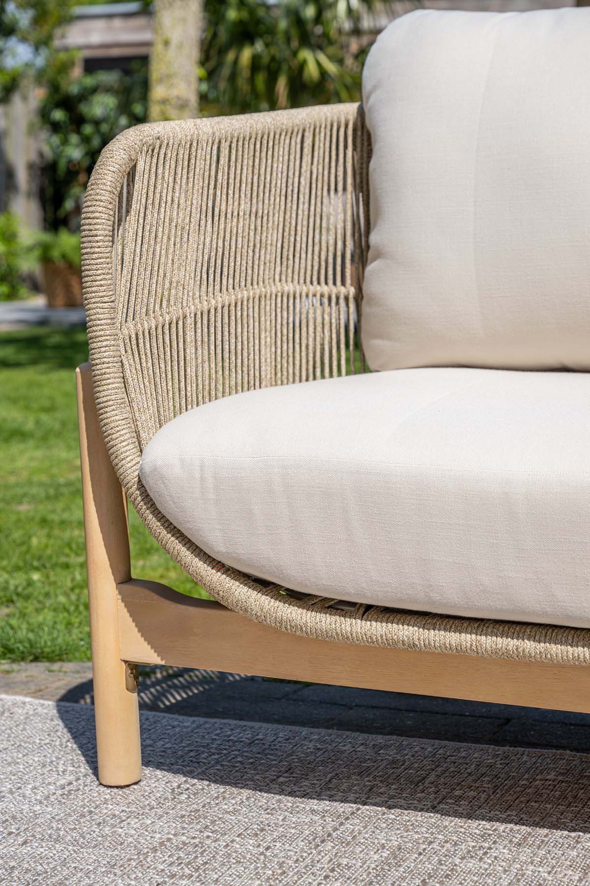 GARDEN Impressions Talara Lounge set 5-tlgAkazie white wash/ Sand