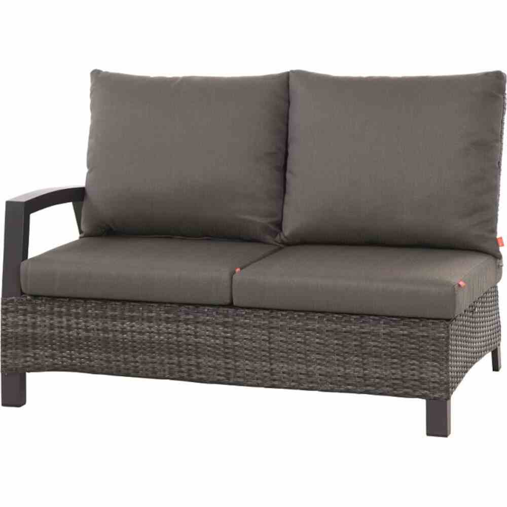 Siena Garden BERGAMO Eck-Set 5-teilig Aluminium/Geflecht/Keramik matt anthrazit