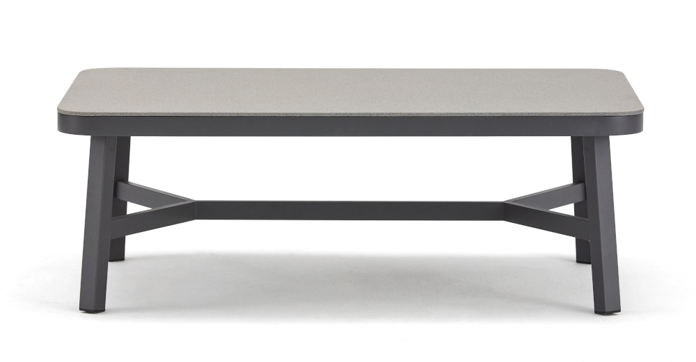 Garino Alu Loungetisch Madrid L120 x B75 x H42 cm