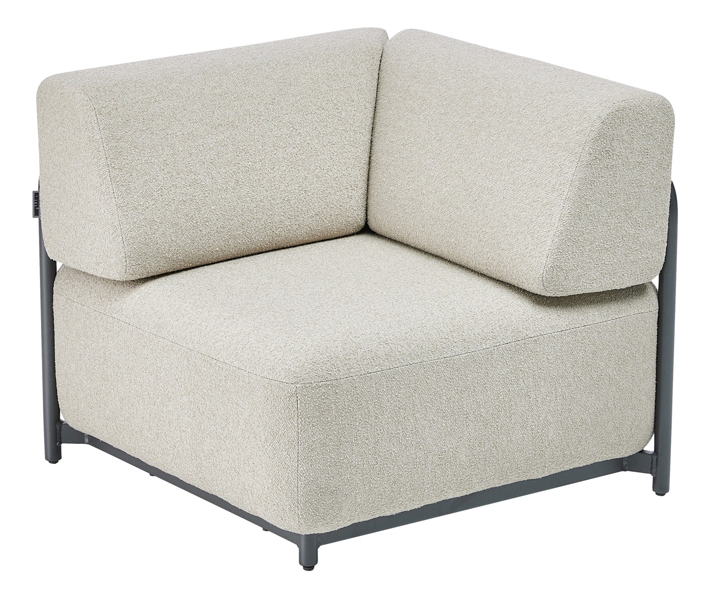 KETTLER TRIBE Eckteil Aluminium/Polyester anthrazit matt/Boucle beige