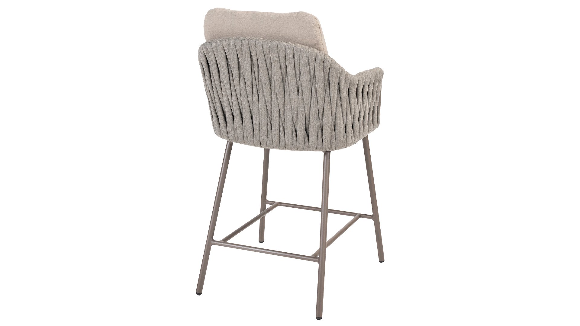 Taste by 4 Seasons Outdoor Cannes Dining Sessel High mit 2 Kissen Terre/grau