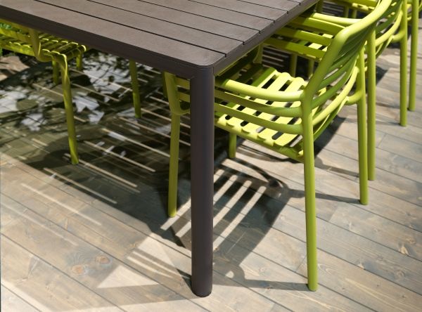 Nardi Doga Dining Tischset + Tevere Ausziehtisch 210-275 cm terra pera
