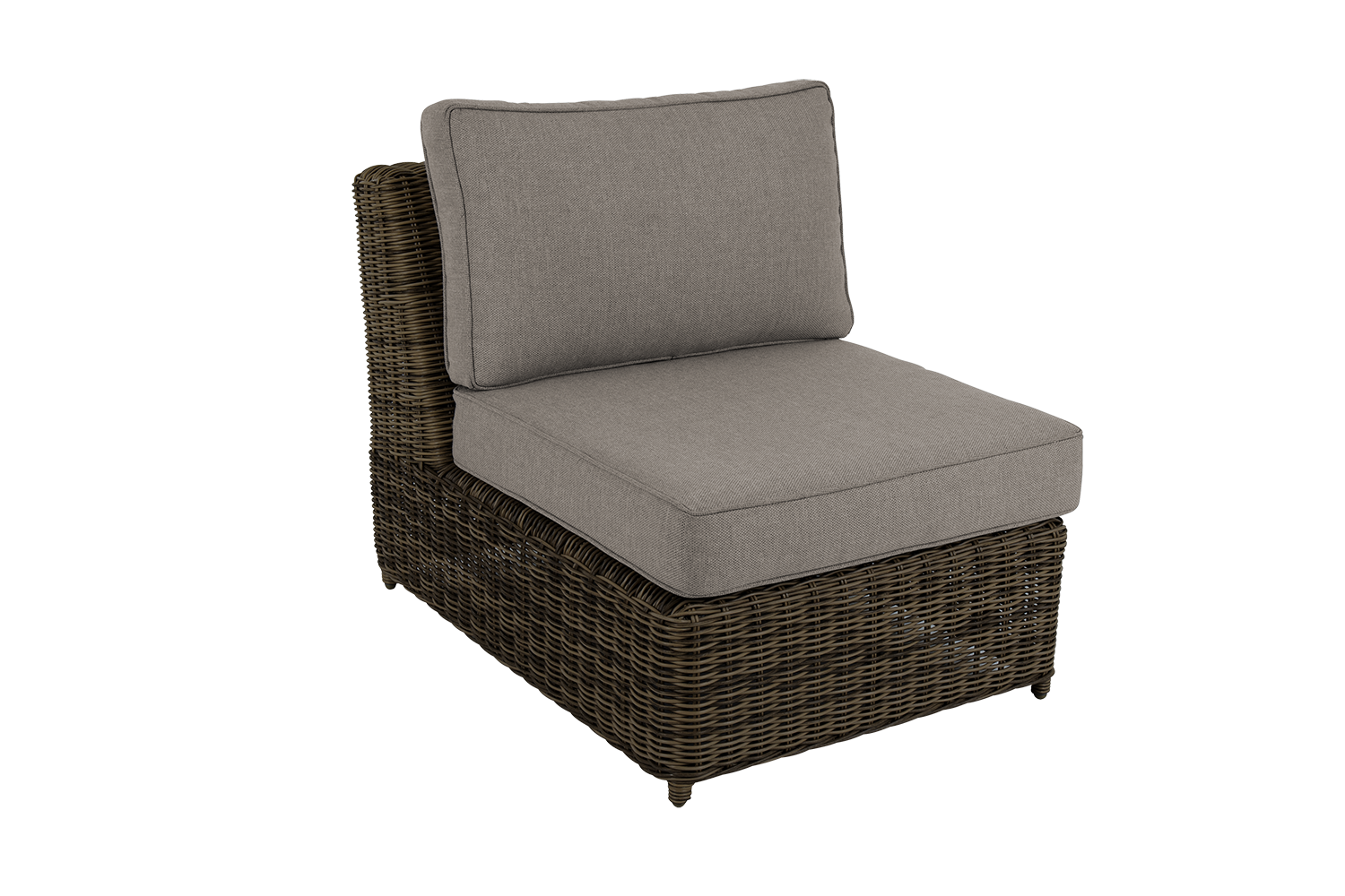 Brafab Glendon Mittelmodul Polyrattan Dark Brown/Soft Moose