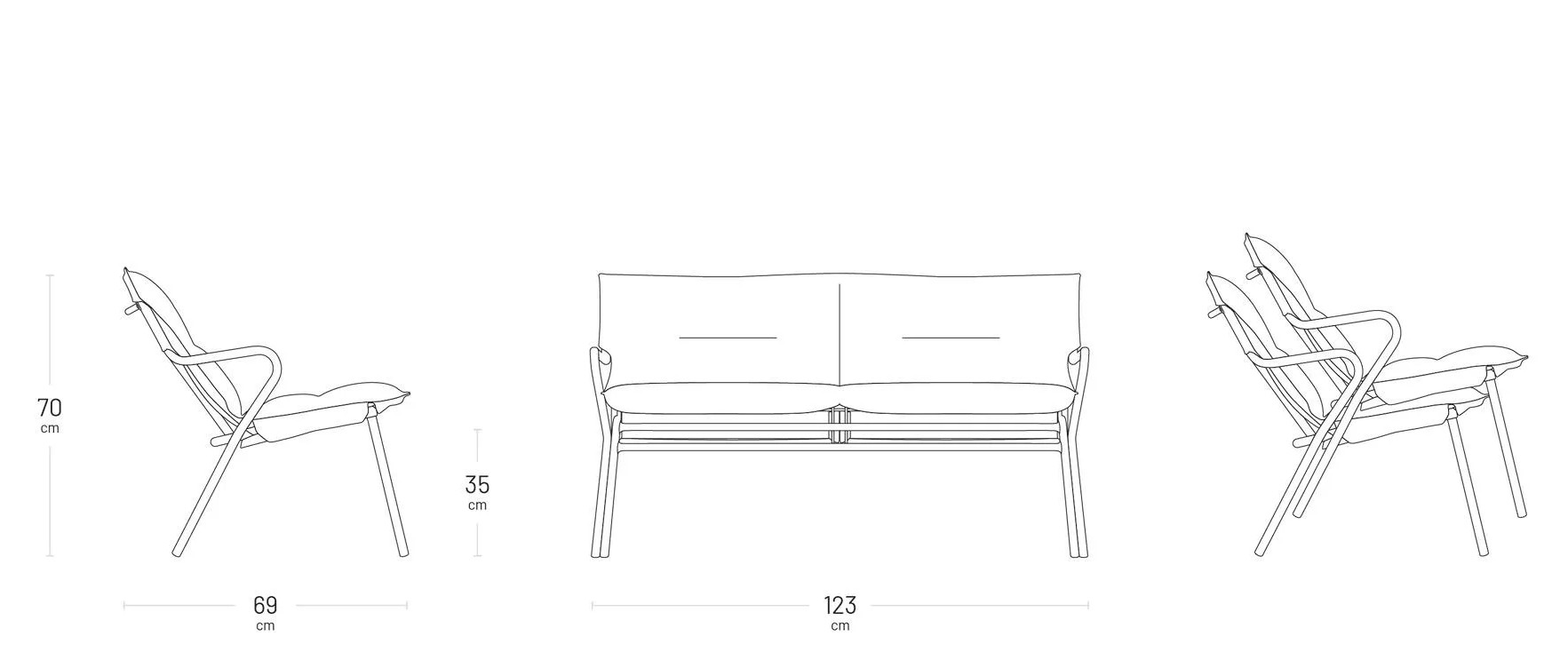 Lafuma Vence Loungebank BeComfort Titan/Dark Grey