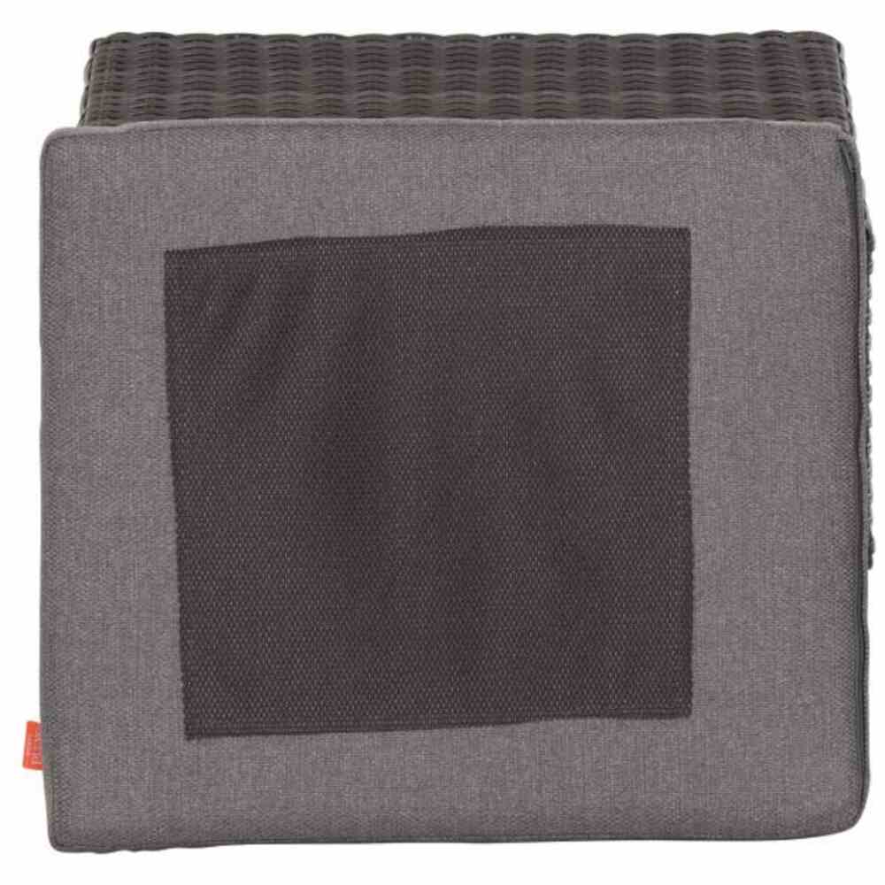 Siena Garden TARANTO Hocker Aluminium/Geflecht matt anthrazit/grau