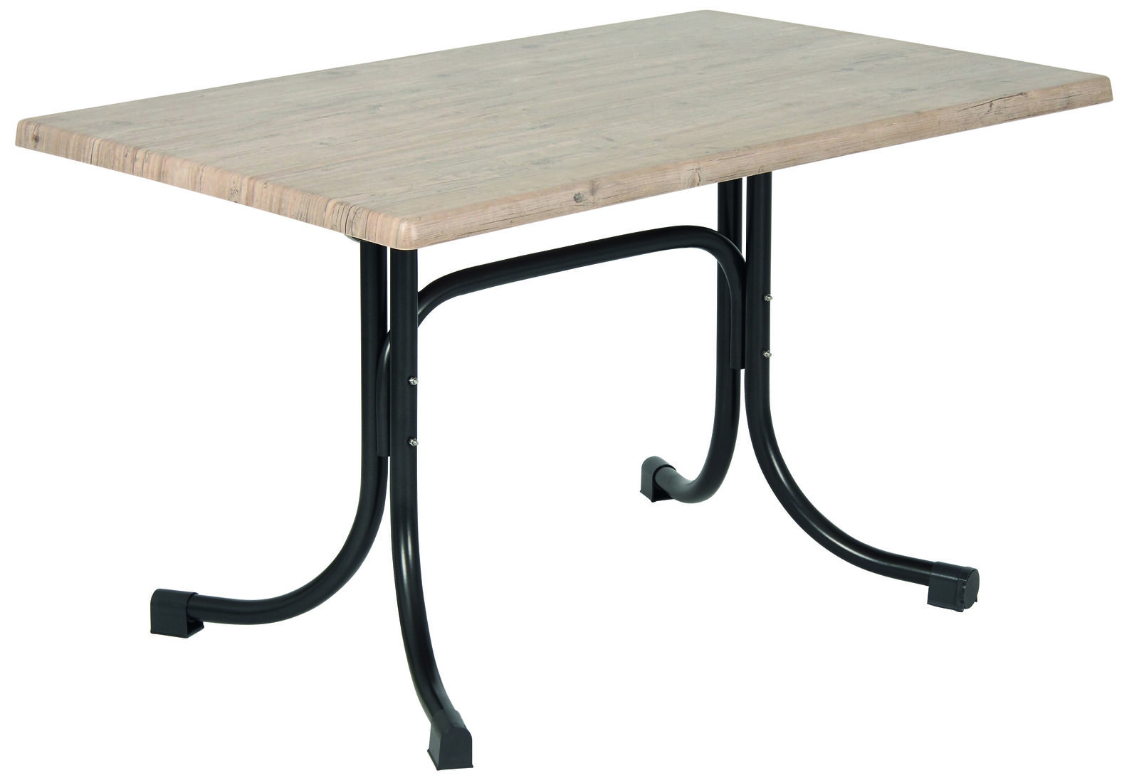 Acamp Tisch Boulevard 120x80cm anthrazit/driftwood