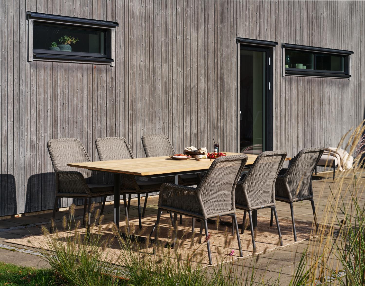 Brafab Diningsessel Dimma Kunststoffgeflecht anthrazit/grau