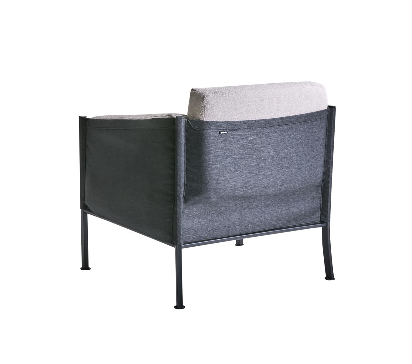 Brafab Lounge Sessel Delux Teddy Beige/Black