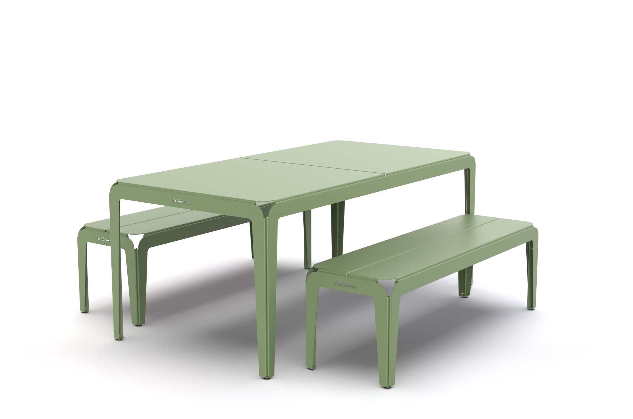 Weltevree Bended Tisch 180 Pale Grün