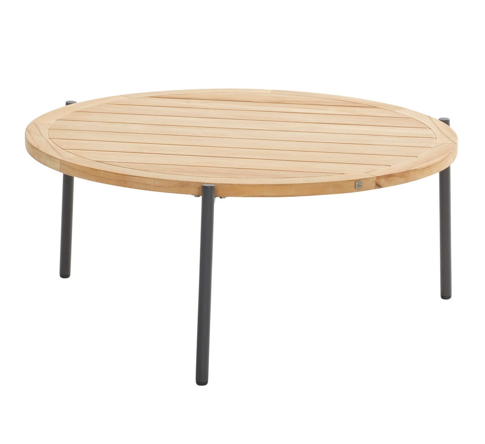 4Seasons Outdoor YOGA Kaffeetisch anthrazit Teak 73cm H35cm