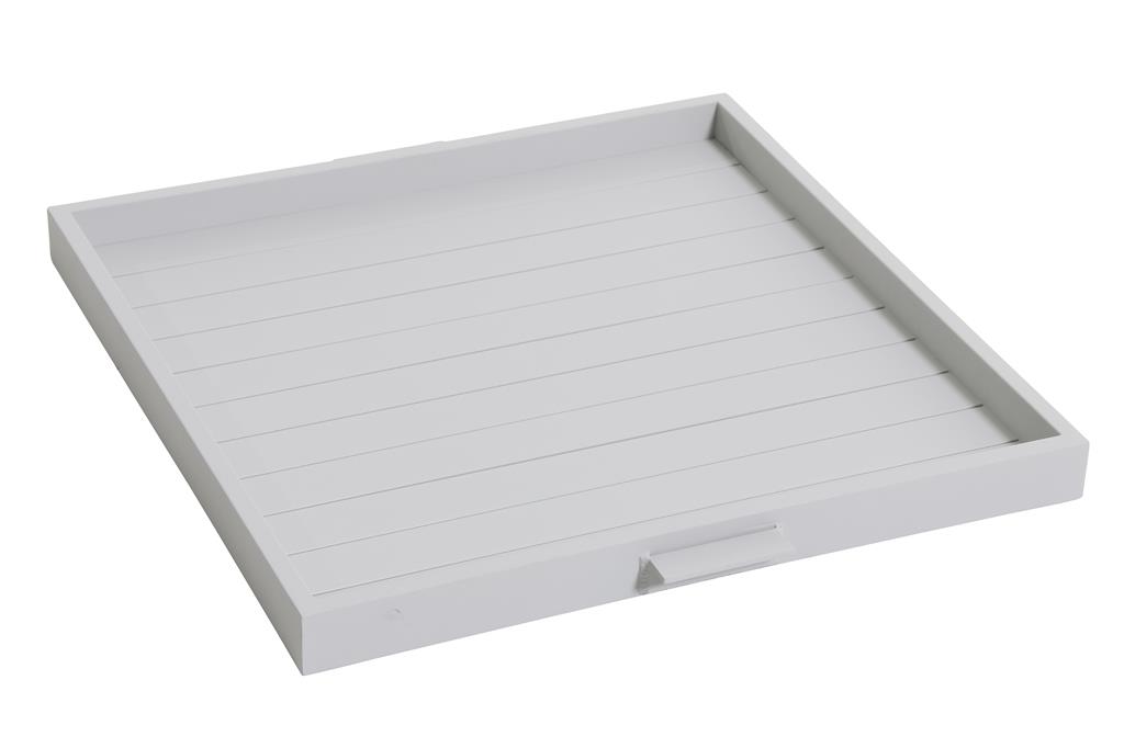 SUNS Alu Butler Tablett 66x50-Matt hellgrau beschichtet