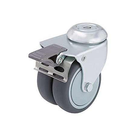 Glatz Rollen-Set zu Sockel M4 (bis max. 240 kg), Ø 5 cm, H= 5.5 cm, Stahl verzinkt