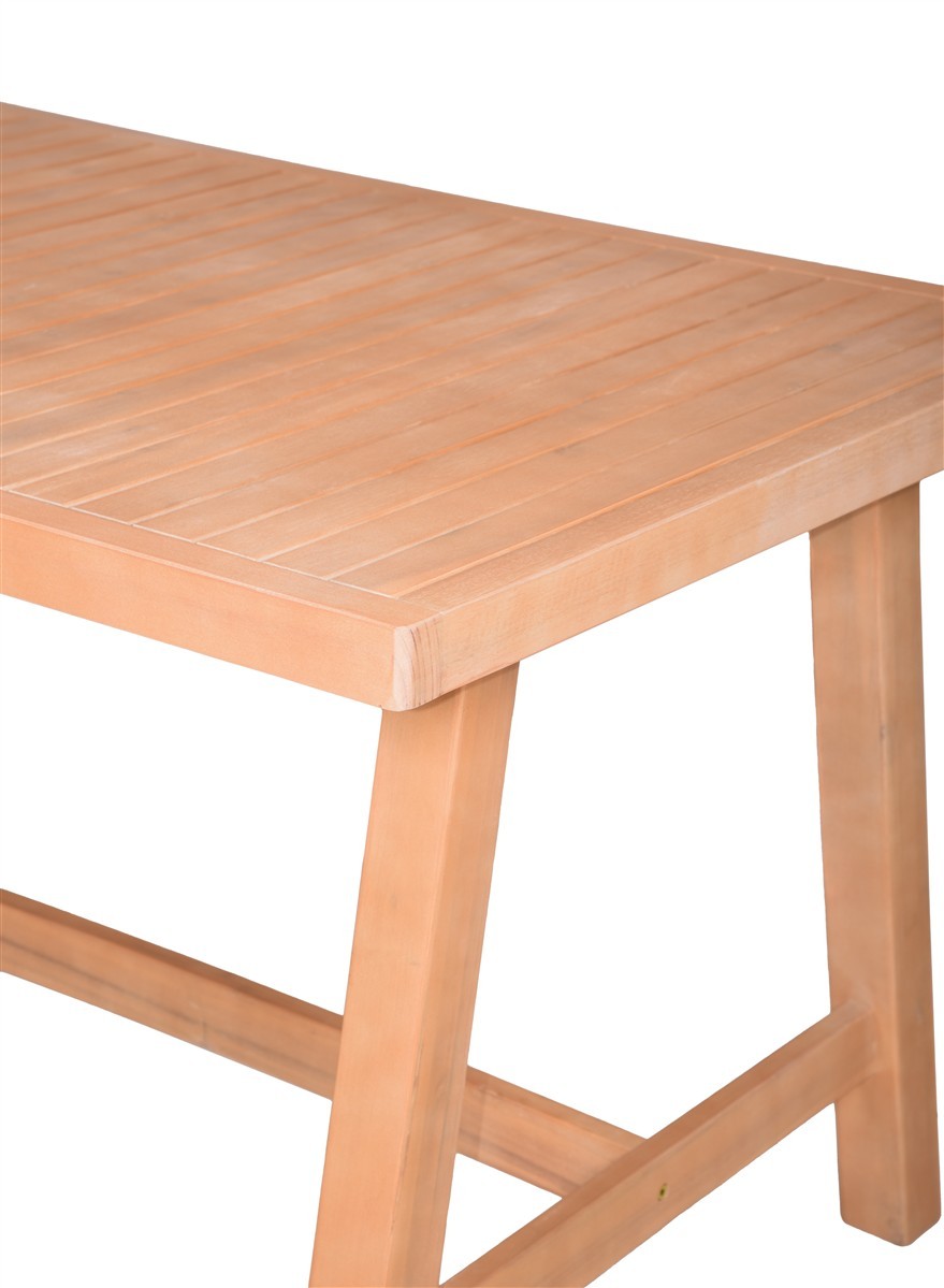 Bologna Dining Set Akazie Teak-Optik hell 5-teilig