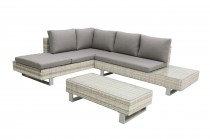 Lounge-Eckgruppe CITRUS Kunststoffgeflecht/Aluminiumgestell