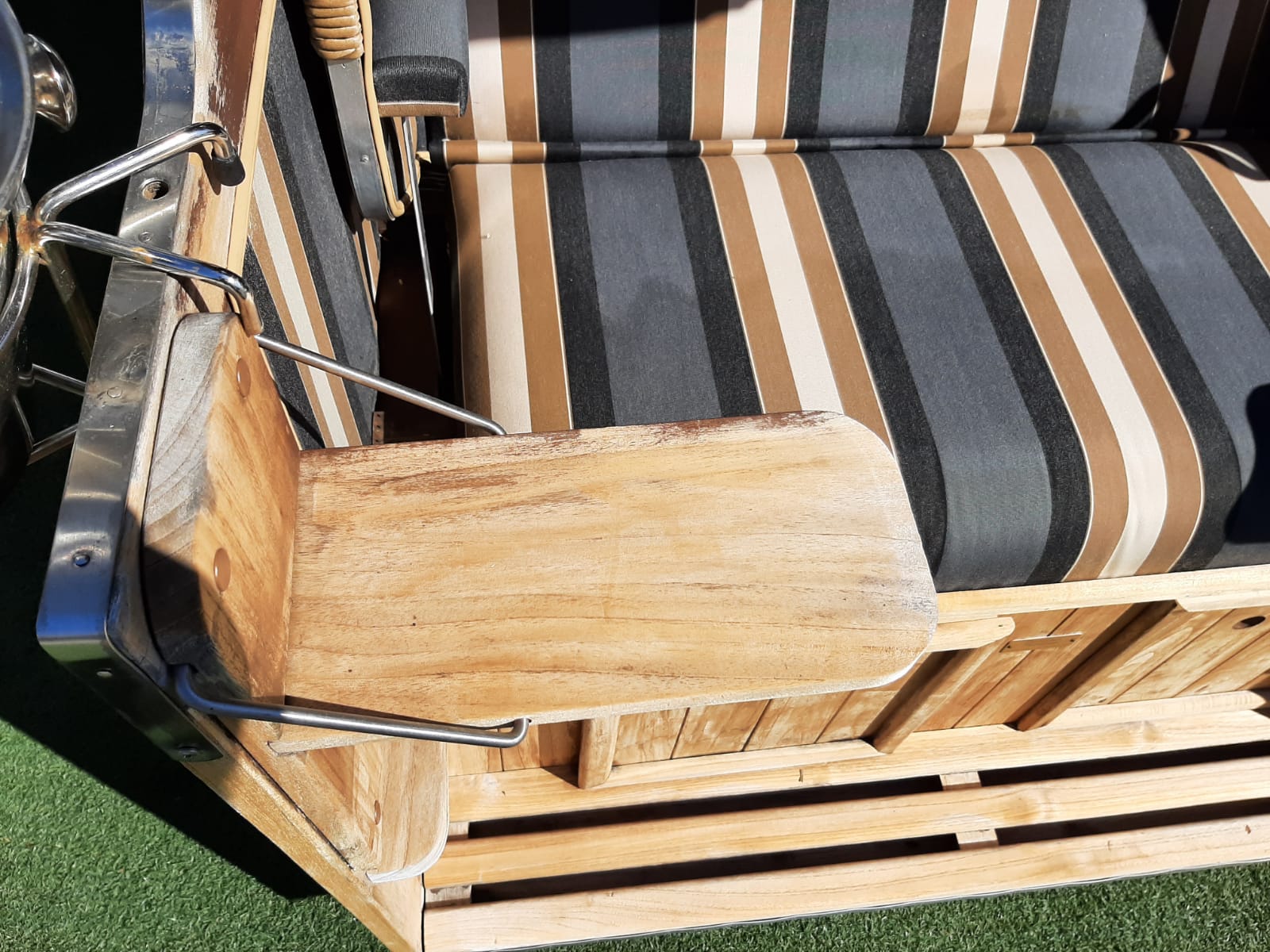 Gartenstrandkorb "Classic Teak"
2-Sitzer, Halblieger
Kunststoffgeflecht in Hyazinthoptik Ausstellungsstück Gartenstrandkorb "Classic Teak"
2-Sitzer, Halblieger
Kunststoffgeflecht in Hyazinthoptik Ausstellungsstück