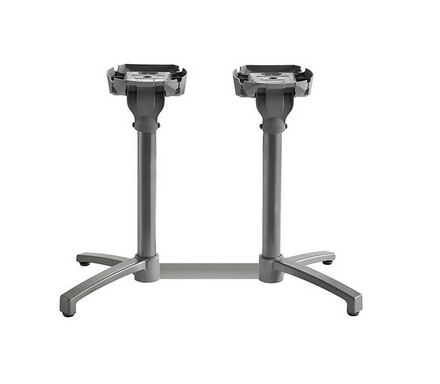 Grosfillex Gestell doppel klappbar X-ONE Aluminium Silbergrau