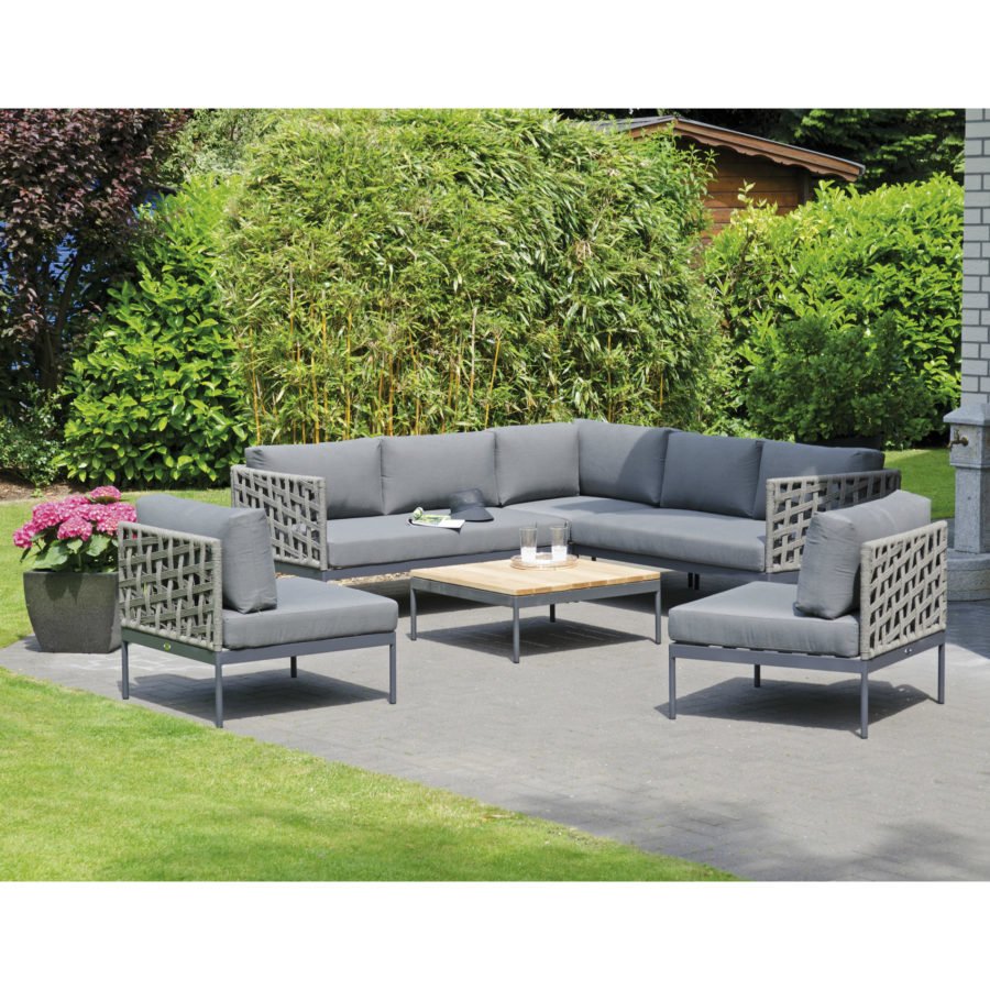 SonnenPartner Basic Lounge Tisch Aluminium anthrazit