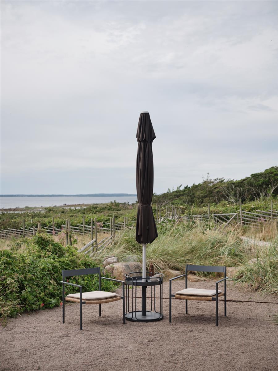 Brafab Lounge Sessel DK Aluminium/Kunststoffgeflecht Anthrazit