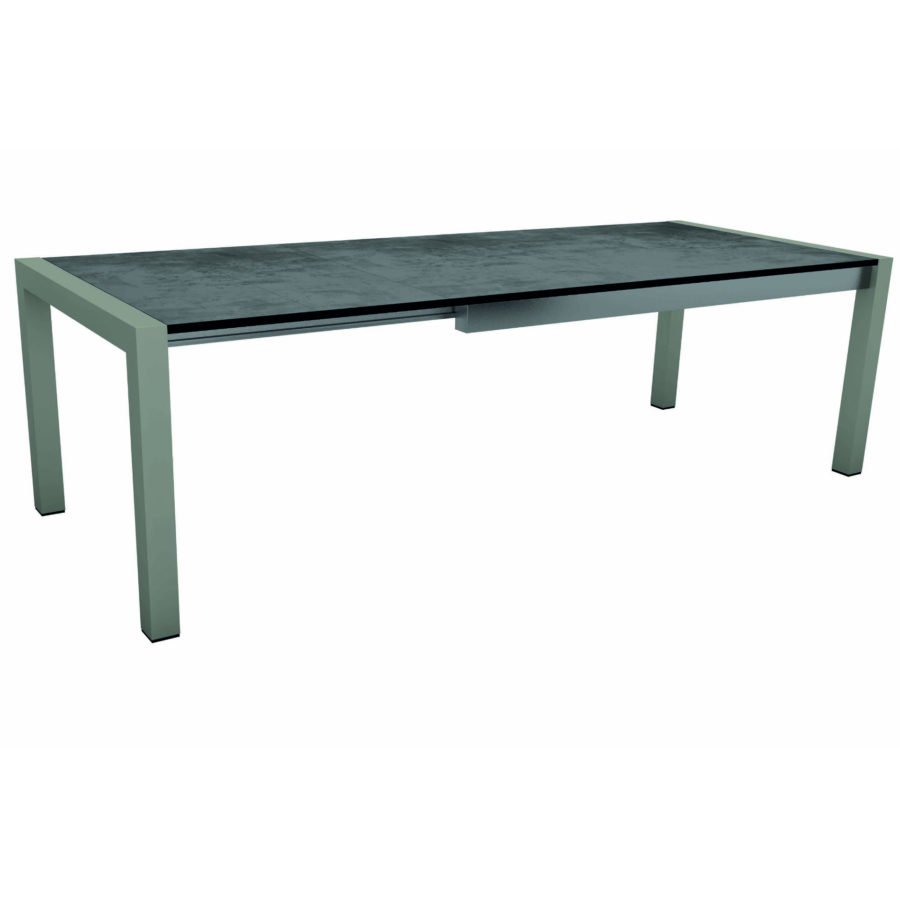 Stern Ausziehtisch 214/294x100 cm Aluminium graphit mit Tischplatte Silverstar Smoky