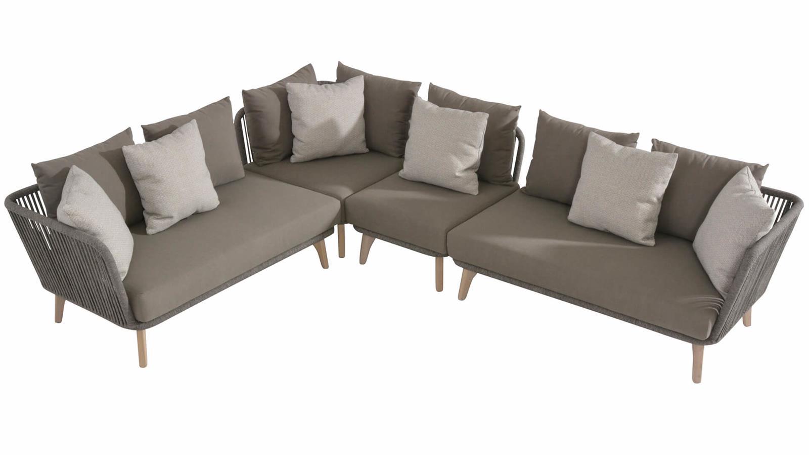 4Seasons Outdoor Santander Teak Ecklounge