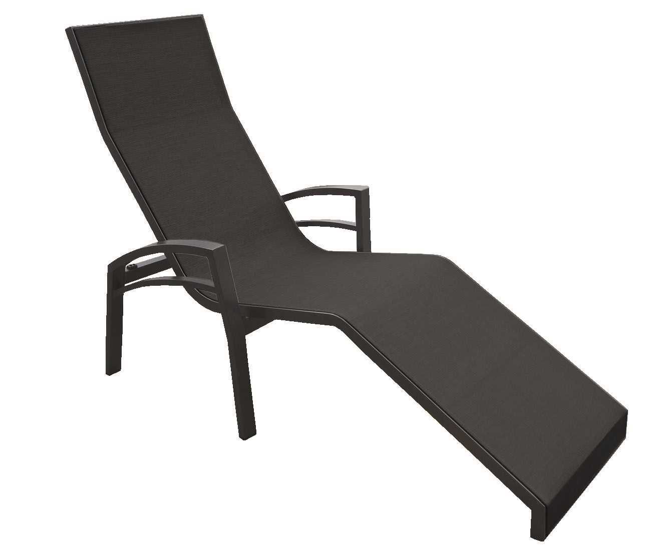 Stern Relaxliege Balance 2 Aluminium anthrazit mit Bezug Textilen karbon