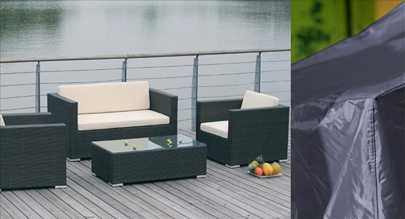 Schutzhülle für Wohnset Tilburg / Breda Polyester anthrazit