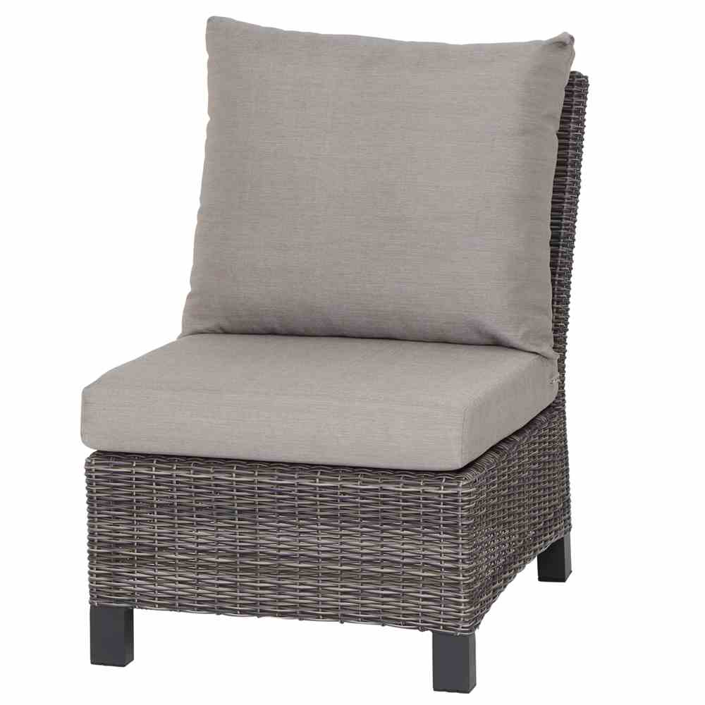 Siena Garden CORIDO LOUNGE Modul Mitte Aluminium/Geflecht charcoal grey