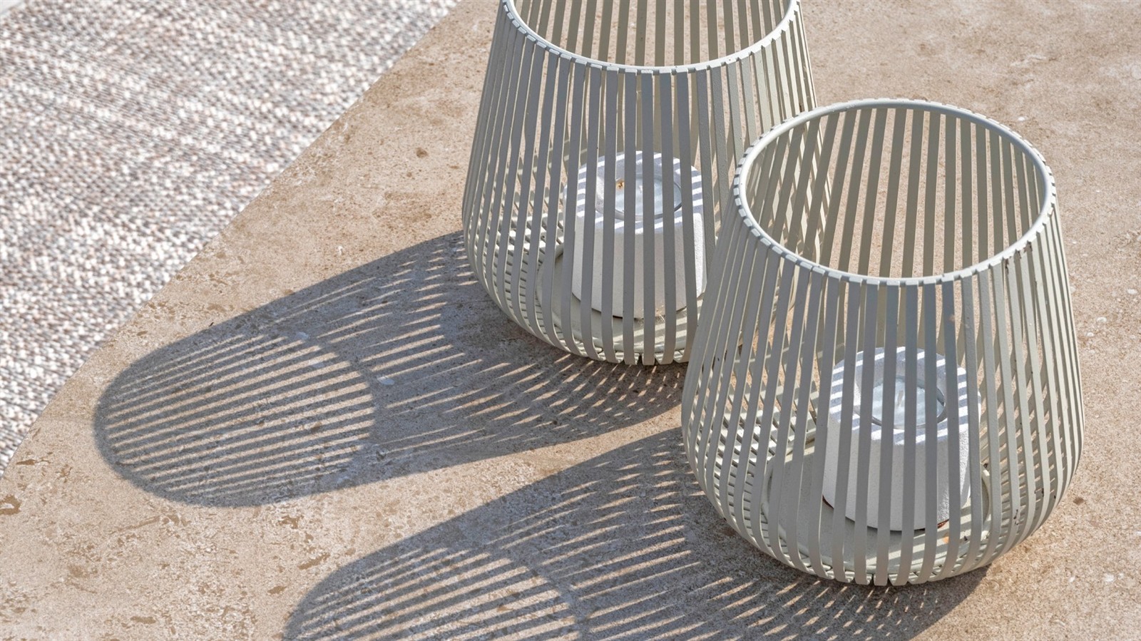 4 Seasons Outdoor Kaffeetisch 150x65 cm Boaz Edelstahl/Keramik Terre