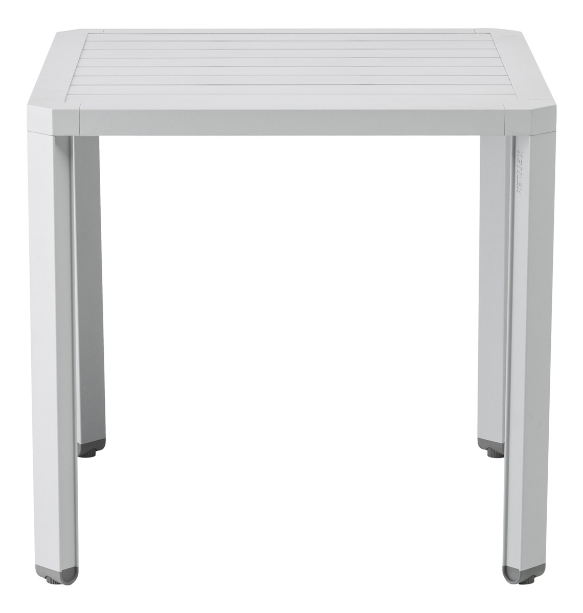 KETTLER Dining Tisch LATITUDE 78 x 78 cm Aluminium hellgrau