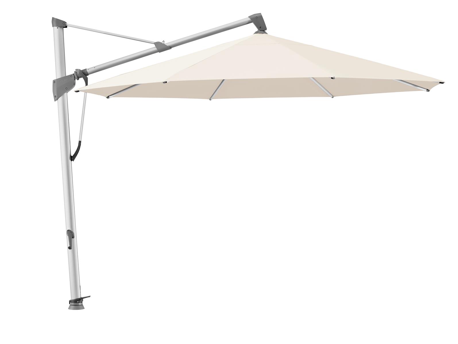 Glatz SOMBRANO® S+ Sonnenschirm Ø 350 Natureloxiert Klasse 5 champagne
