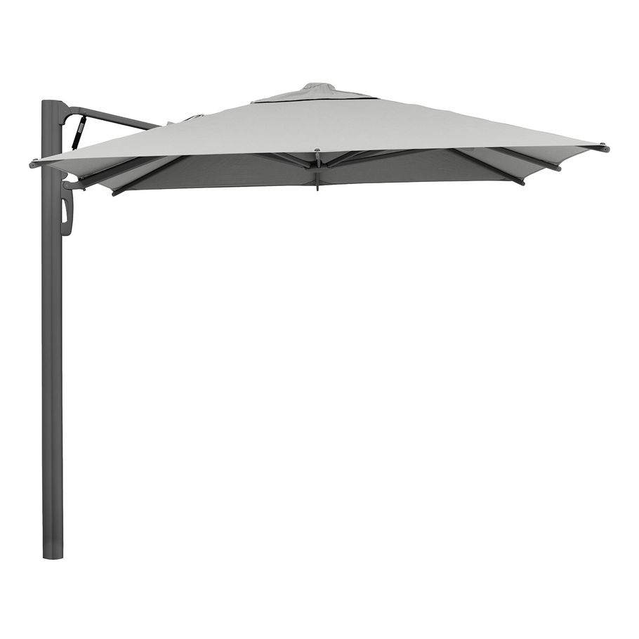 KETTLER Ampelschirm EASY-CONTRACT 250x250 cm anthrazit matt/hellgrau