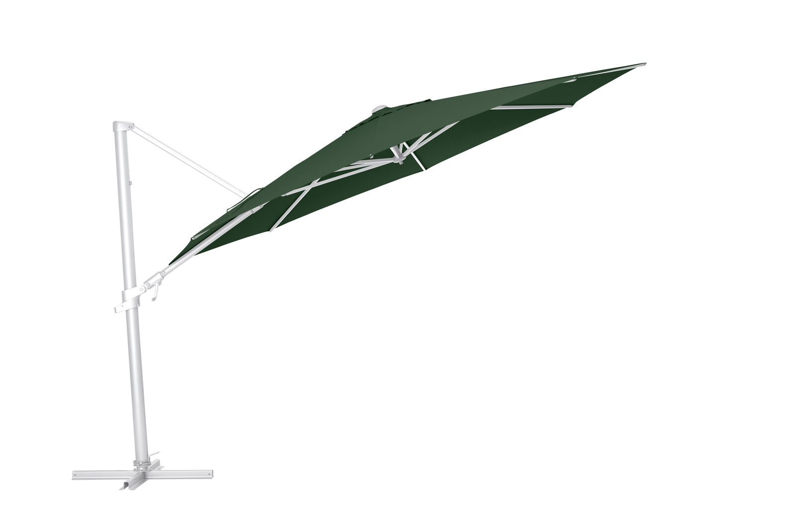 KETTLER Ampelschirm EASY FLEX Ø 350 cm silber/ grün