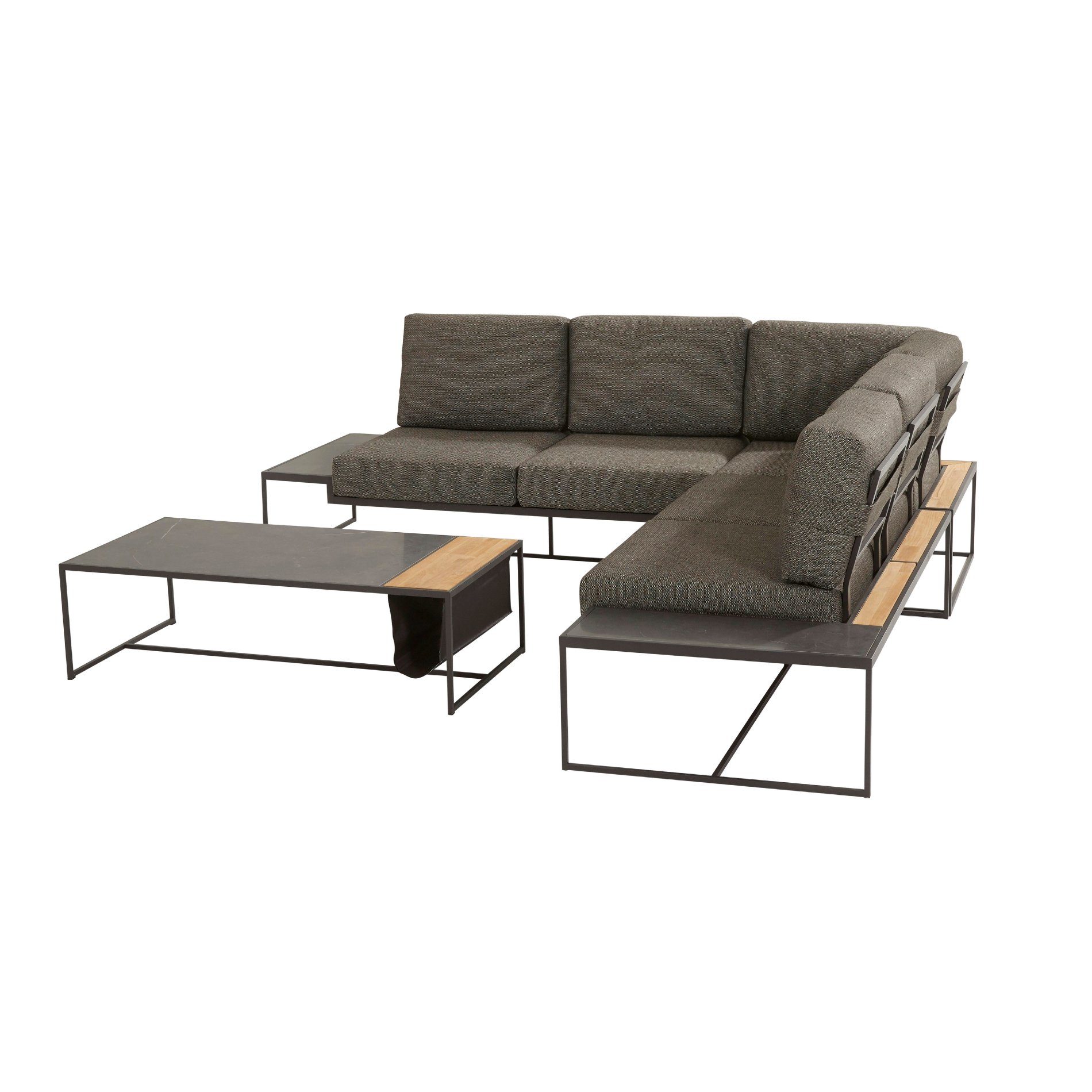 4Seasons Outdoor Patio Platform Lounge Gruppe mit Tisch kein Mittelmodul