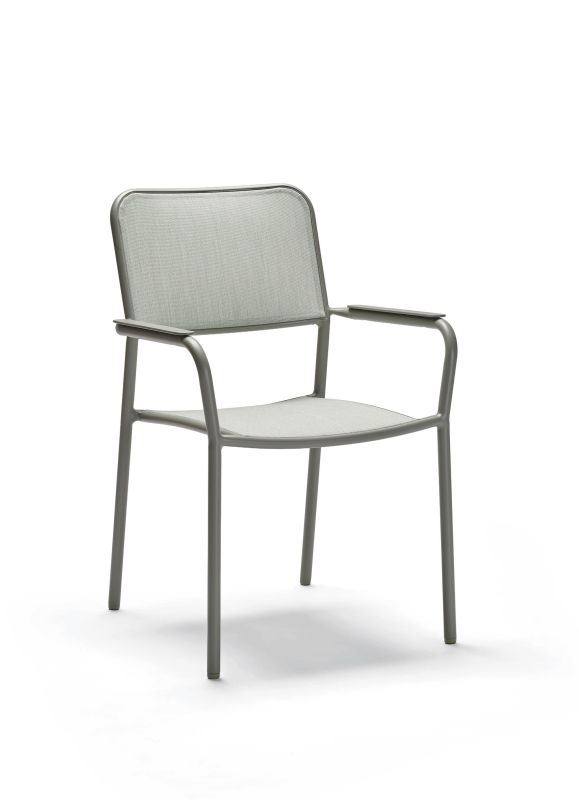 Stern Joris Stapelsessel Aluminium/Textilene Pistazie/Avocado Light