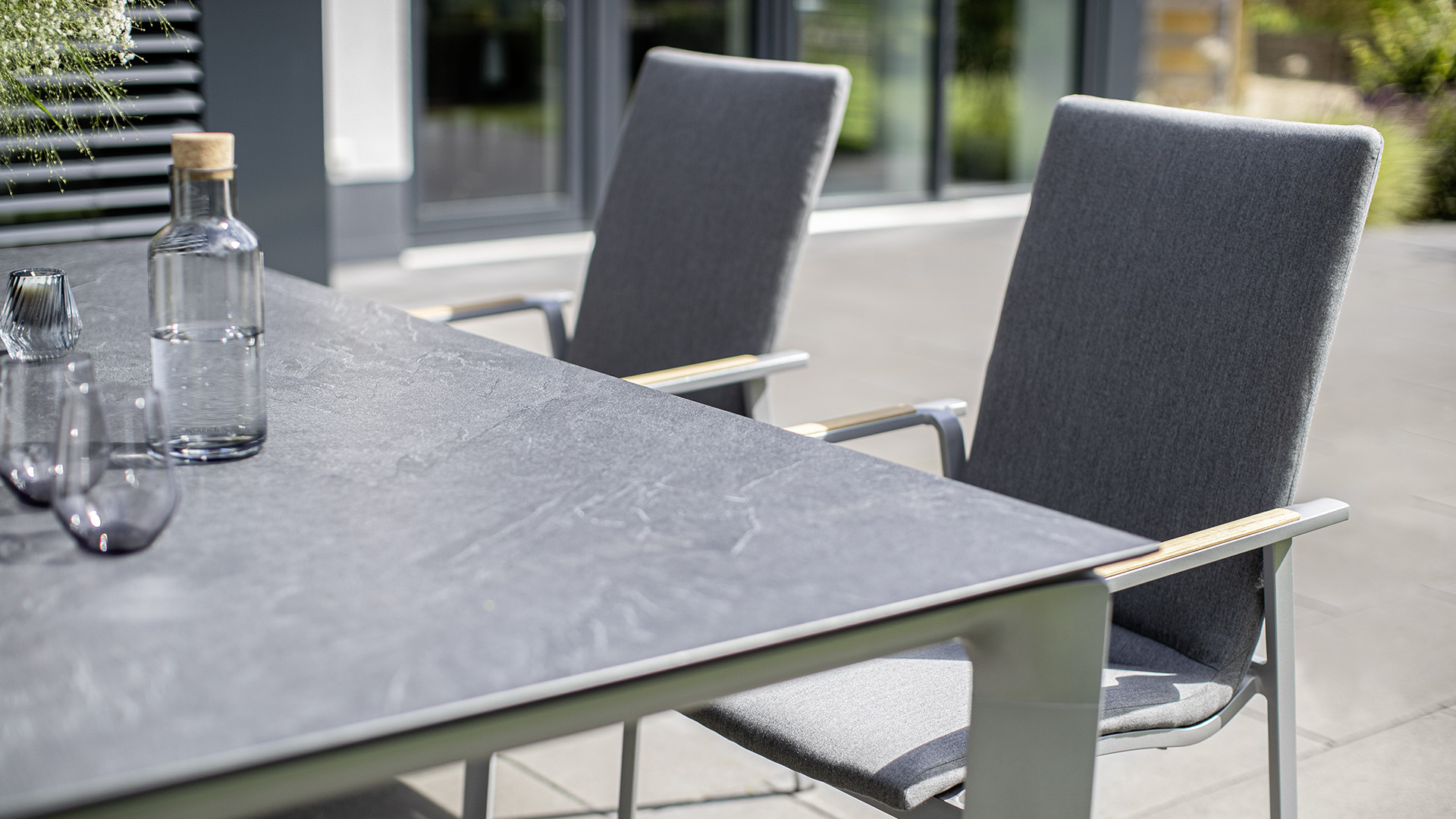 Kettler HPL Tischplatte 140x70x1,3 cm Jura anthrazit