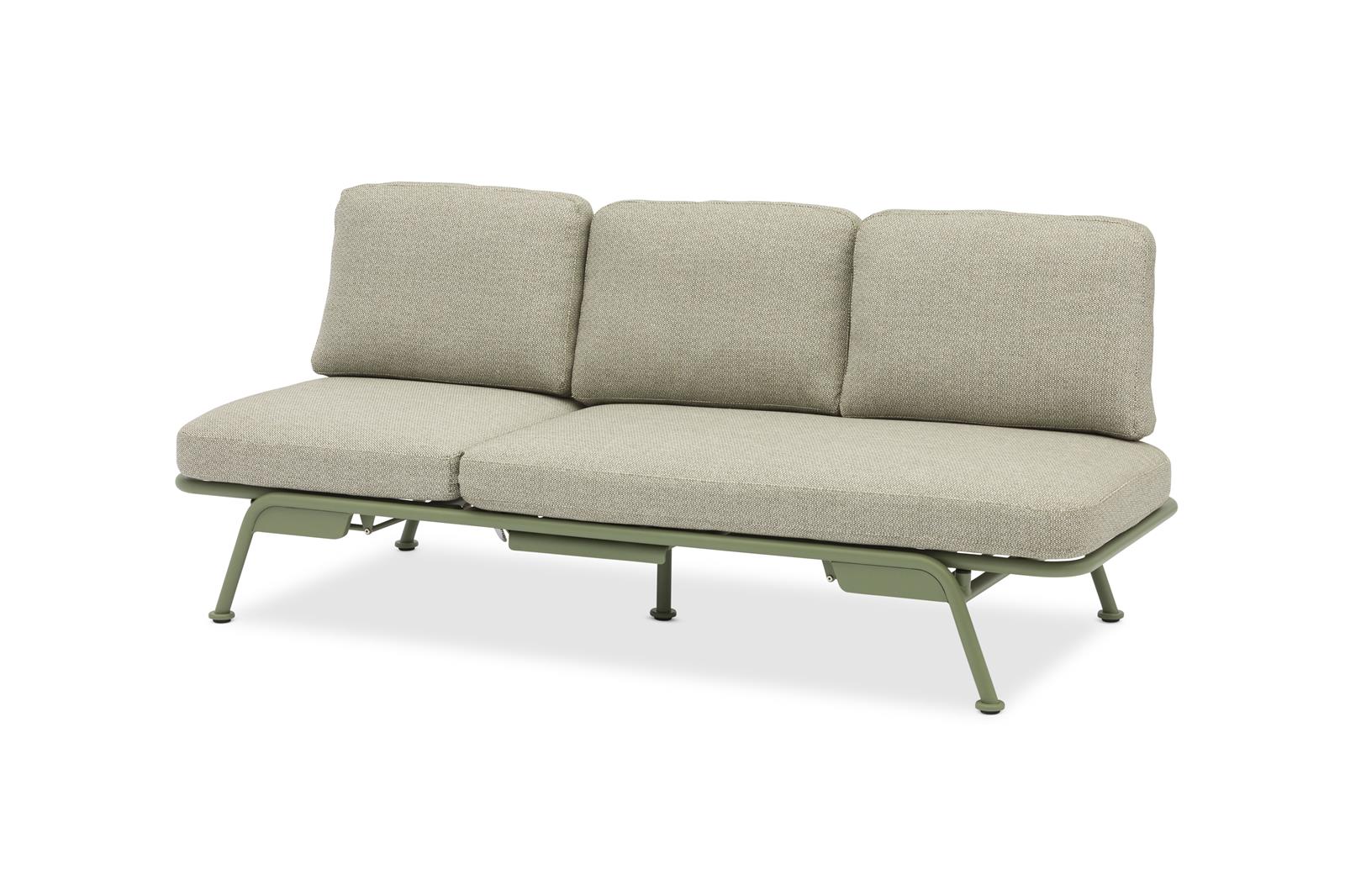 Zebra Somerset 3-Sitzer Alu sage inkl. Kissen mint green