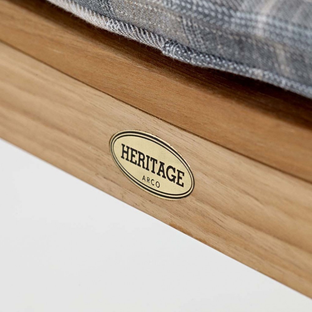 ARCO Heritage Lounge 2-Sitzer Teakholz inkl. Kissen