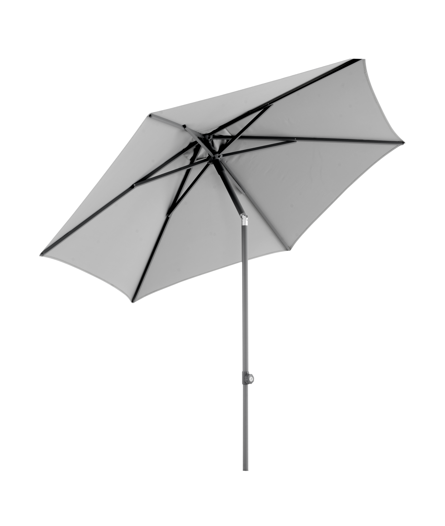 Brafab Sonnenschirm Poppi Ø300 cm Push-Up Grau