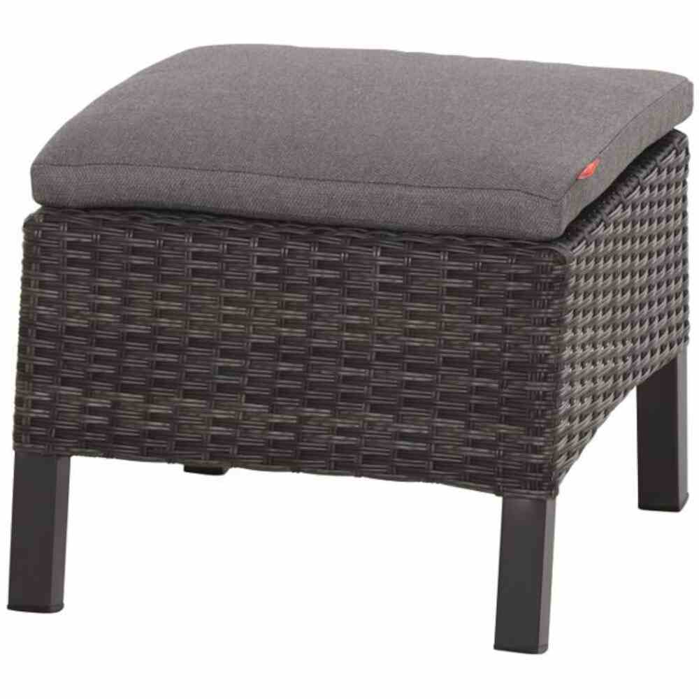 Siena Garden TARANTO Hocker Aluminium/Geflecht matt anthrazit/grau